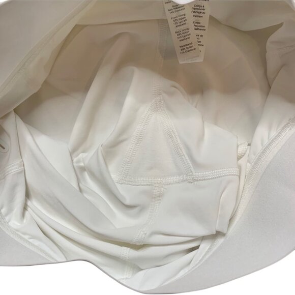 Lululemon Court Rival Skirt Sz 6 White Tennis Activewear #238R - Picture 9 of 12